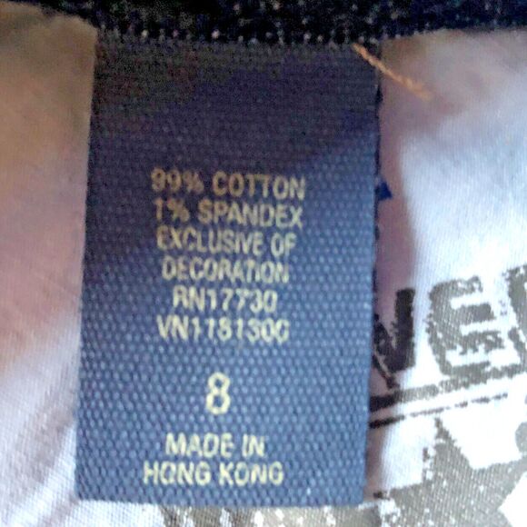 VTG Converse One Star Boot Cut Jeans Size 8 31x32 Low Rise Flare Leg 90s Denim - Picture 10 of 13